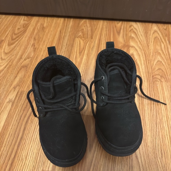 UGG Black Lace-Up Suede Boots - Picture 2 of 4